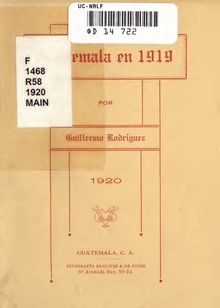 Guatemala en 1919
