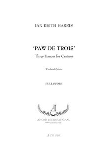 Partition complète, Paw de trois, Three Dances for Canines, Harris, Ian Keith