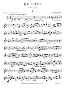 Partition violon 2, corde quintette, F major, Bruckner, Anton par Anton Bruckner