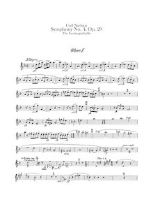 Partition hautbois 1, 2, 3, Symphony No.4, Op.29 Det Uudslukkelige