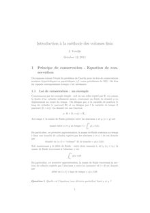 Introduction a la methode des volumes finis