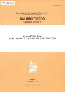 Changes in DNA for the detection of irradiated food
