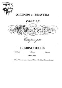 Partition complète, Allegro di Bravura, Op.77, Moscheles, Ignaz