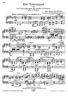 Partition complète (scan), 4 Tone poèmes after Arnold Böcklin, Op.128