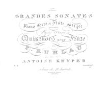 Partition de piano, 3 quintettes pour flûte et cordes, Op.51 par Friedrich Kuhlau