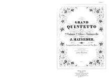 Partition parties complètes, corde quintette No.4, Op.65, E♭ major