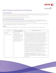Xerox Products and Anti-Virus Software (PDF, 128KB)