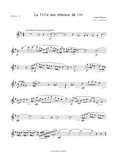 Partition flûte 2, Préludes, Premier Livre, Debussy, Claude