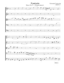 Partition complète (Tr Tr A B B), Fantasia pour 5 violes de gambe, RC 34