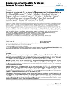 Xenoestrogenic activity in blood of European and Inuit populations