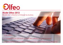 Etude Olfeo 2012 : Réalité de l’utilisation d’Internet au bureau