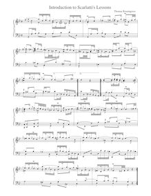 Partition complète, Introduction to Scarlatti s leçons, G minor