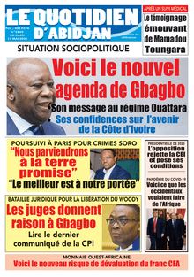 Le Quotidien d’Abidjan n°2841 – Mercredi 13 mai 2020