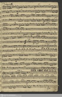 Partition violoncelles / Basses, Symphony en G major, G major, Rosetti, Antonio