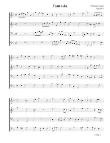 Partition Fantasia, VdGS No. 9 - partition complète (Tr Tr B B), fantaisies pour 4 violes de gambe