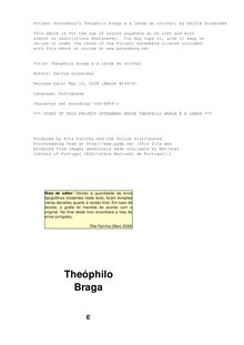Theóphilo Braga e a lenda do Crisfal