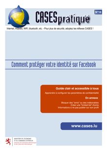 Guide pratique "Comment protéger votre identité sur Facebook ...