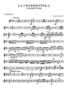 Partition violons II, La Cenerentola, Rossini, Gioacchino