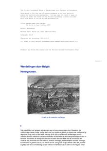 Wandelingen door België - De Aarde en haar Volken, 1886