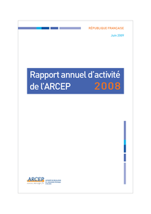 Rapport annuel d activité de l ARCEP 2008