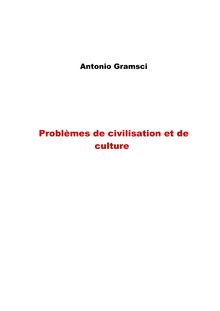 Problèmes de civilisation et de culture