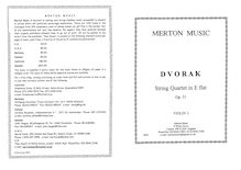Partition parties complètes, corde quatuor No.10, Smyčcový kvartet č.10