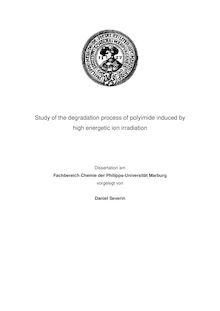 Study of the degradation process of polyimide induced by high energetic ion irradiation [Elektronische Ressource] / vorgelegt von Daniel Severin