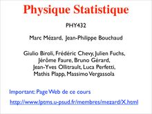Physique Statistique