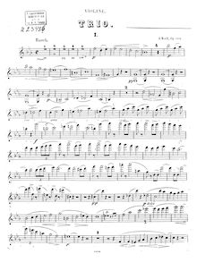 Partition de violon, Piano Trio No.1, Op.102, C minor par Joachim Raff