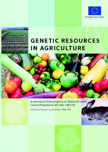 Genetic resources in agriculture