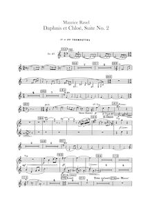 Partition trompette 1/2, 3/4 (C), Daphnis et Chloé  No.2, Fragments symphoniques II