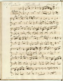 Partition complète, 4 flûte sonates, Graf, Christian Ernst