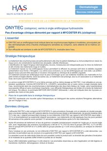 ONYTEC - Synthèse d avis ONYTEC - CT7347