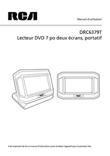 Notice Système Mobile DVD RCA  DRC6379T