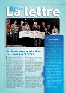 La Lettre mars 2009 (PDF 1.17 Mo) - ENTREPRENDRE AU FEMININ 2008