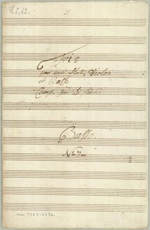 Partition Trio No.7 (flûte, violon, basse), 10 Trios, Croubelis, Simoni dall