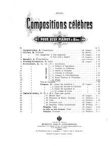 Partition Piano 1, Bal Costume, Op.103, Suite Morceaux Caracteristiques for Piano Four-Hands par Anton Rubinstein