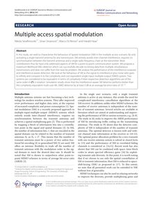 Multiple access spatial modulation