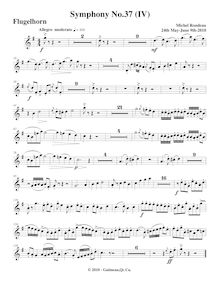 Partition Flugelhorn, Symphony No.37, D major, Rondeau, Michel par Michel Rondeau