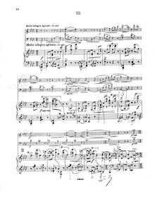 Partition , Molto allegro agitato - partition de piano, Piano Trio en F minor, Op.14