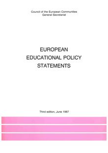 European educational policy statements