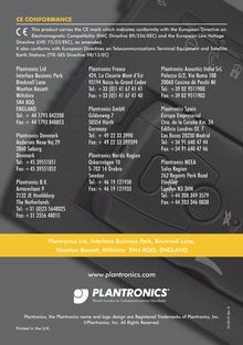 Notice Amplificateur Plantronics  CA20