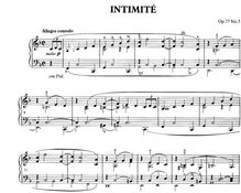 Partition No.5 - Intimite, 10 Pièces mignonnes, Op.77, Moszkowski, Moritz