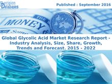 Latest Glycolic Acid Market Research Report 2015 to 2022