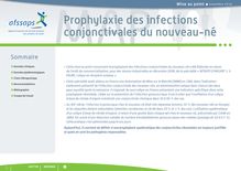 Prophylaxie des infections conjonctivales du nouveau-né - Mise au point