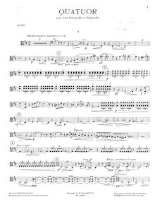 Partition viole de gambe, corde quatuor, D major, Doyen, Albert