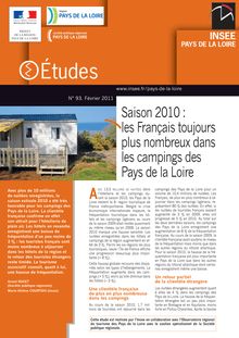 Saison 2010 : les Français toujours plus nombreux dans les campings des Pays de la Loire