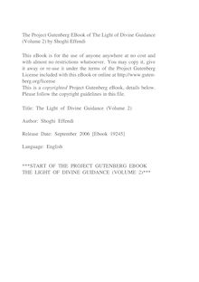 The Light of Divine Guidance (Volume 2)