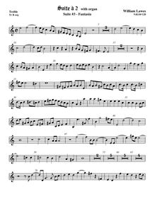 Partition viole de gambe aigue,  No.3 pour 2 violes de gambe et orgue