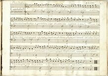 Partition complète, Dal sigre ahi mia, Scarlatti, Alessandro
